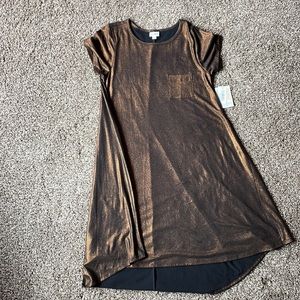 Shimmery copper dress